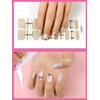 TOROKOM Halb ausgehärtete Gel Nagelstreifen, 20PCS Nagel Aufkleber Transparente Gel