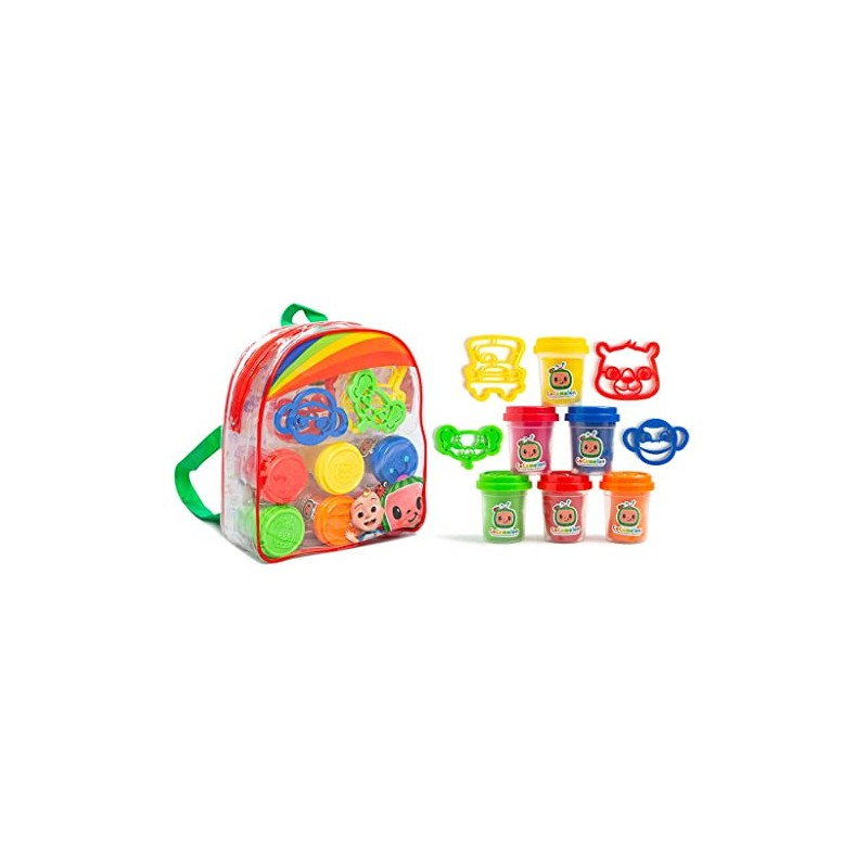 CoComelon Plasticine Backpack Set with Dough Cutters