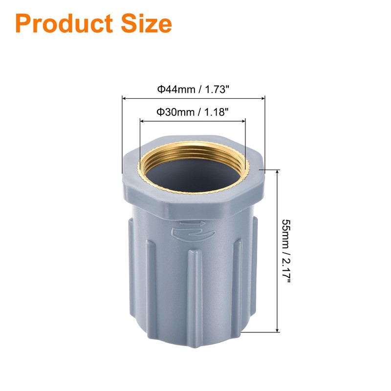 uxcell 1 Pcs 1.18 Inch Faucet Nut Fixed Base, Plastic