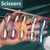 Mini Safety Scissors, Stainless Steel Glasses Shape, Mini Scissors, Foldable