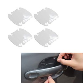 iJDMTOY 4pc Set Universal Fit Clear/Transparent Scratch Protection Films for Car Truck SUV Side Door Handle Cup