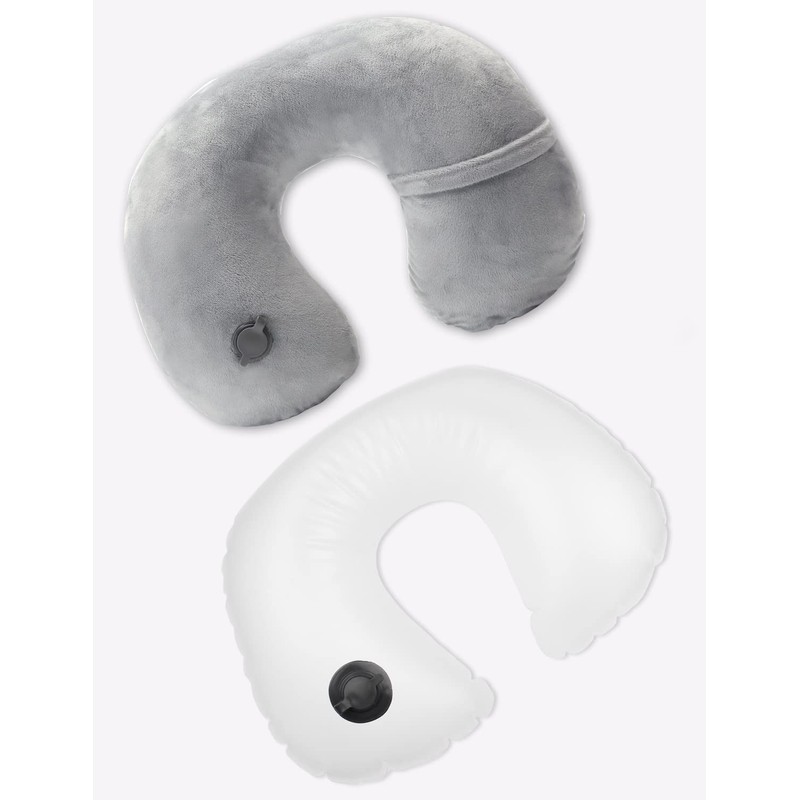 Houdian Inflatable Neck Pillow Travel Pillow - Compact Portable Head