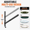 Asxevn Kayak Wall Storage Rack, 4-Pack L-Frame Holder, Black