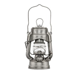 Thous Winds Retro Sturmlaterne, Petroleumlampe Outdoor (Sturm Version), “Memory” Kerosin Laterne für Outdoor, Camping, Wandern, Terrasse, Picknick - Winddicht, mit Tragegriff, Retro Silber