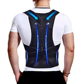 Corrector de Postura Mejorado para Hombres y Mujeres, Nueva Versión de Soporte Lumbar para Mejorar la Postura y Aliviar el Dolor, Soporte de Espalda Completo para Dolor de Cuello, Hombros y Cintura