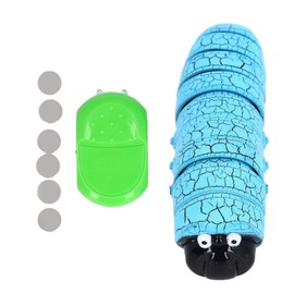 Remote Control Bug Toy Realistic Bug Moving Smart Sensing Simulation Electronic Bug Toy for Kids Adults Blue