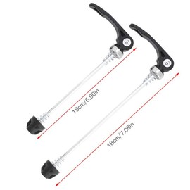 1 Pair Bicycle Quick Release Hub Parts Black Quick Release Lever Front and Rear Set Aluminum Alloy Wheel Parts Bicycle Repair Bicycle Quick Lever Long Model