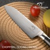 DAMASCUS Santoku Knife 7 Inch, Professional Kitchen Knife Forged with