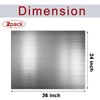 Pelopy 24 by 36 Inch Reversible Stainless Steel Backsplash Metal
