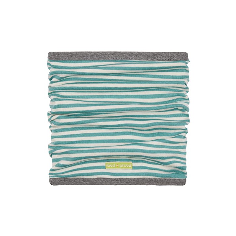 loud + proud Unisex Children's Reversible GOTS Certified Tube Scarf,