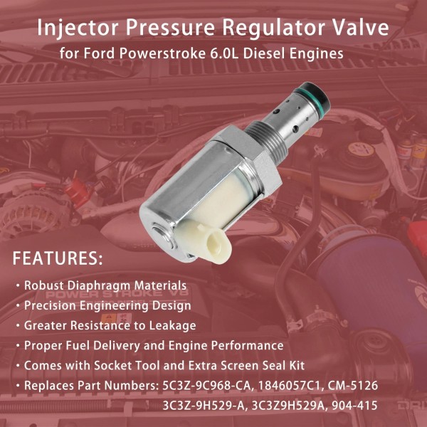 Ford Motorcraft 6.0 Powerstroke IPR Valve w/ Socket & Screen