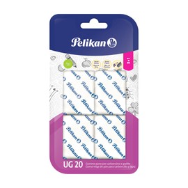 Pelikan Bread UG 20 White Eraser Suitable for Technical, Artistic and School Drawings, Charcoal and Graphite, Pack of 4
