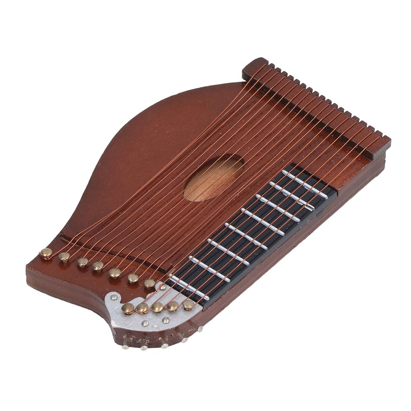 Guzheng Model Wooden Miniature Guzheng Musical Instrument Model Display for