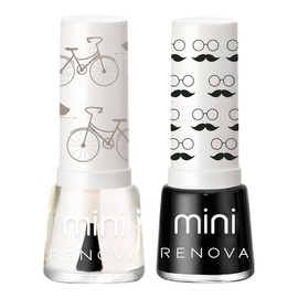 Esmaltes de uñas Renova Mini Duo Samara y Brillo cada uno 7.7ml