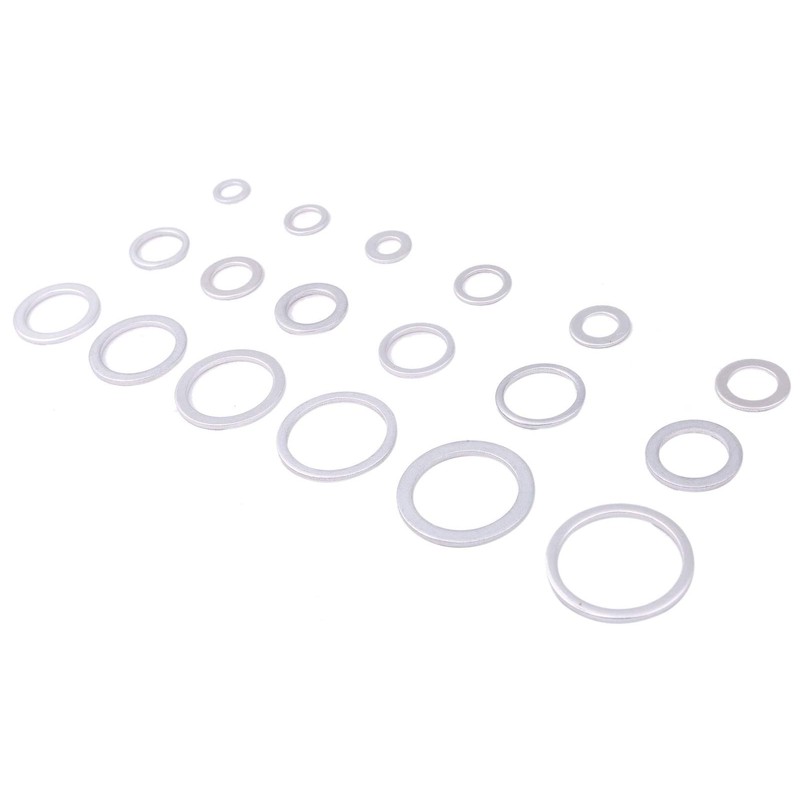 waves Aluminum Washer Set with Case Gasket Crush Washers M6