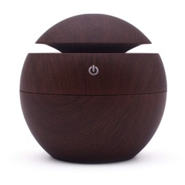 Humidificador De Aire De 130 Ml, Difusor De Aire USB, Humidificador De Aire por Ultrasonido, Máquina De Aromaterapia De Aceite Esencial con Luz De... 