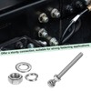 M METERXITY 10-Pack Hex Head Screw Bolt with Nuts Flat