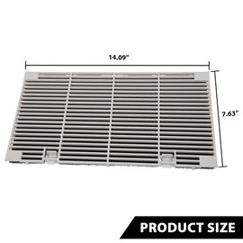 RV A/C Ducted Air Grille, Compatible With Dometic 3104928.019 RV AC Vent Cover with Filter pad Assembly Polar White, Duo-Therm Air Conditioner Grille