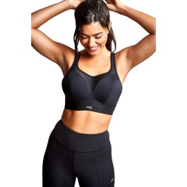 Panache Boundless Non Wired Sports Bra | Black 40DD | High Impact, Supportive Sports Bra for Women, Exercise & Workout Bra