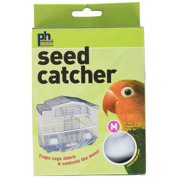 Prevue Pet Products Seed Guard Nylon Mesh Bird Seed Catcher, 8-Inch, Medium, color may vary