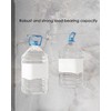 WZRUA Swivel Towel Rail, 180° Rotate Towel Rack Square Base,Stainless