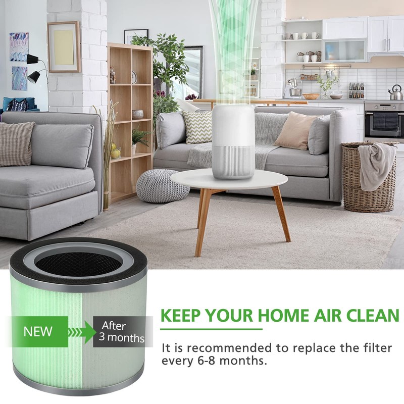 TR-8080 Replacement Filter, Compatible with Dreamegg TR-8080 Air Purifie-r, 4-in-1