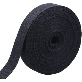 Twill Tape Straight Tape Seam Tape Cotton Tapes (Black - 50 Metres, 40 mm Width)