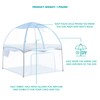 Dream On Me Canopy for Ziggy Playpen Blue/Instant Shade/Attaches Easily/Half