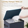SOLEDI Laundry Hamper with Lid 100L Large & Tall Collapsible