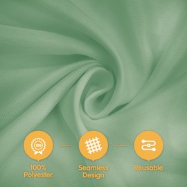 BRILLMAX 6 Pack Sage Green Tablecloths 70 x 120 Inch for 6ft or 8ft Rectangle Tables - Rectangular Bulk Linen Polyester Fabric Washable Cloth Cover for Wedding Reception Banquet Birthday Party