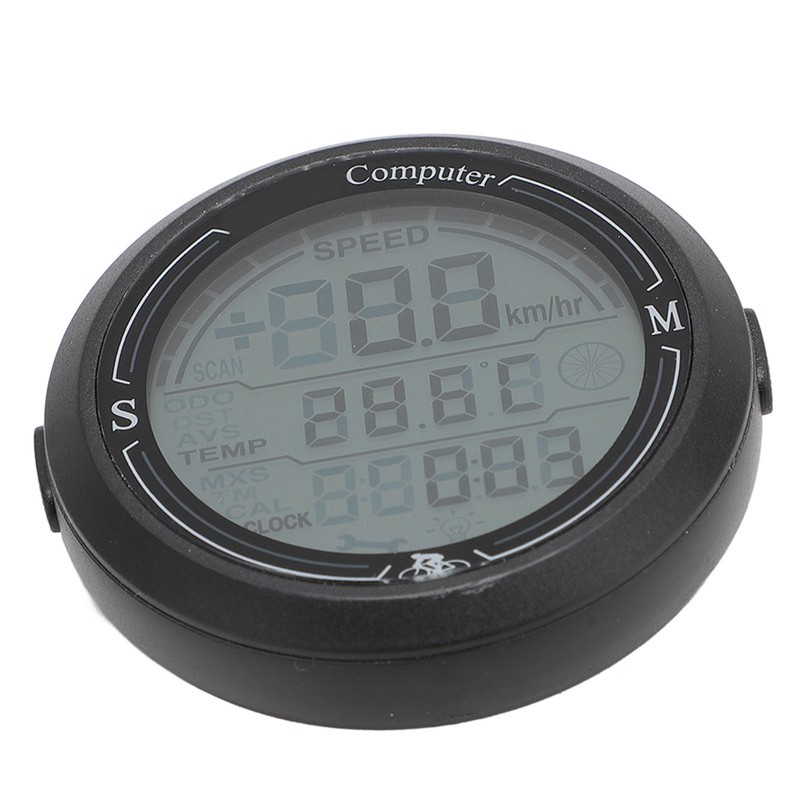Cycling Speedometer Odometer Multi Function Electronic Speed Tester Temperature Time