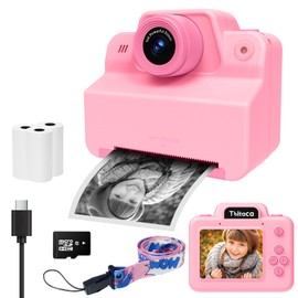 Kids Camera Instant Print Camera for Kids, Toddler Instant Camera for 3 4 5 6 7 8 9 10 Year Old Girls Christmas Birthday Gifts, Portable Kid Child Digital Travel Camera Toy for Girl Boy Age 3-12