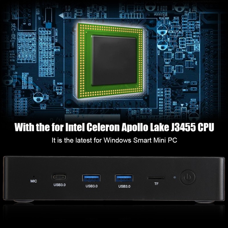 AL1 Mini PC for Intel Celeron Apollo Lake J3455 4G