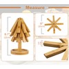 Sansnow 8" Bamboo Tree Trivets Set with Mini Tray (3