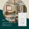 TOPGREENER Paddle Dimmer Light Switch for 200W Dimmable LED/CFL Lights,