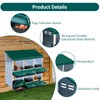 6 Hole Chicken Nesting Box, Roll-Away Egg Collection System with