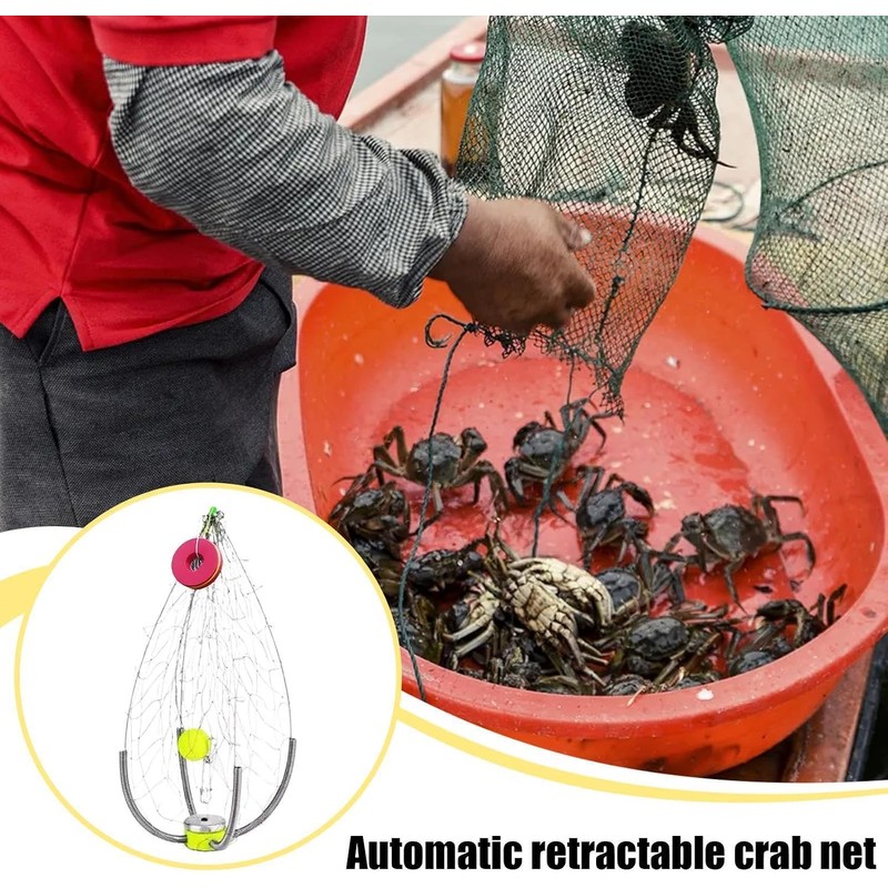 Trampa Plegable para Cangrejos – Jaula Portátil de Acero Inoxidable
