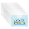 SUNEE 12 Pack Plastic Envelopes, Clear Folders for Document for