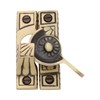 Victorian Style Window Sash Lock in Hand Highlighted Bronze