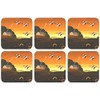 Plymouth Sommer Gold Untersetzer – Set von 6