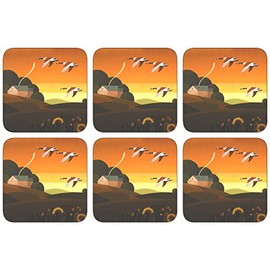 Plymouth Sommer Gold Untersetzer – Set von 6