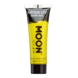 Moon Glow - Neon UV Hair Gel - 20 ml Intensive Yellow - Hair Dye Hair Colour - Make yourself glowing spikes!