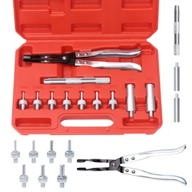 Swpeet 11Pcs Valve Seal Remover and Installer Kit, Including Remover Pliers, Drive Handle, Sockets and Seal Adapters, Valve Stem Seal Removal Tool Kit with Carrying Case for Automotive Car Truck