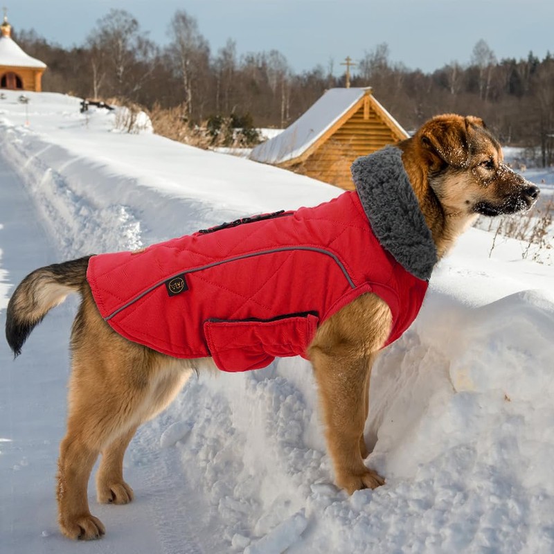 EMUST Dog Jackets for Winter, Cold Weather Coats for Dogs,