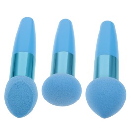 Baluue 3pcs Makeup Brush Pen Portable Beauty Sponge Pens for Easy Application Multifuntional Makeup Tools Ergonomic Handle for Everyday Use