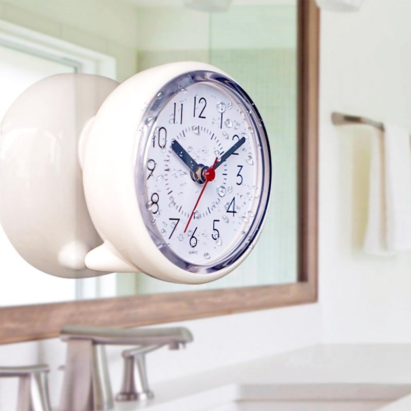 Urwise Shower Clock, Shower Clock Waterproof, Clocks for Bathroom, Silent