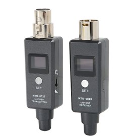 Wireless Microphone System, Wireless XLR Transmitter and Receiver, Wireless 2.4GHz Microphone System for Dynamic Microphone, Connect Mixer and Amplifier Speaker