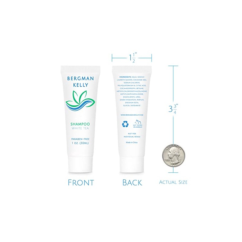BERGMAN KELLY Shampoo Travel Amenities Hotel Toiletries In Bulk Guest