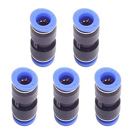 DEVMO 5PCS 4mm to 6mm Tube Air Pneumatic Push in Straight Gas Fittings Plastic Quick Connectors Fitting