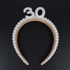 WHAVEL 30th Birthday Decorations for Her, Pearl Birthday Headband 30